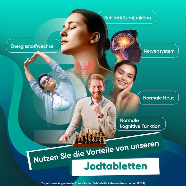 WeightWorld Jod 400µg & Kaliumjodid · 365 vegane Tabletten – Bild 2