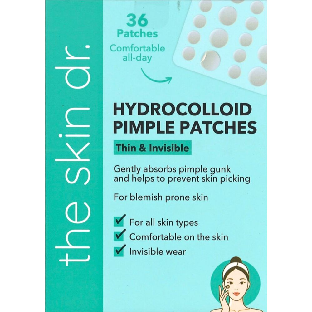 The Skin Dr. Hydrocolloid Pickel Pflaster · 36 Stück Anti-Pickel Patches