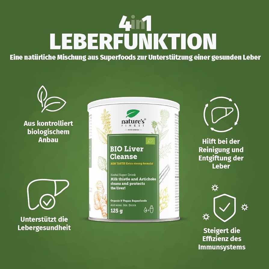 Nature's Finest Bio Liver Cleanse · Leberreinigung mit Mariendistel und Artischocken – Bild 2