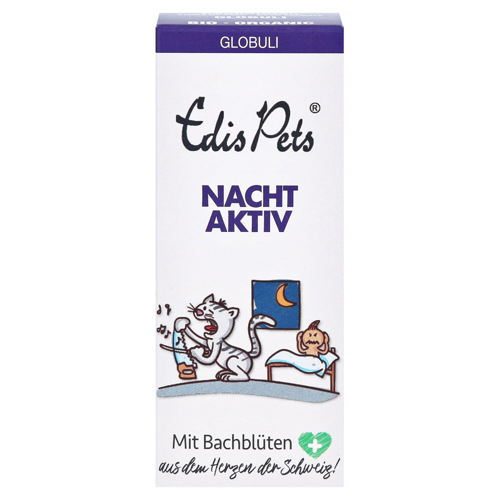 Edis Pets Nachtaktiv Bio Bachblüten Globuli für Katzen
