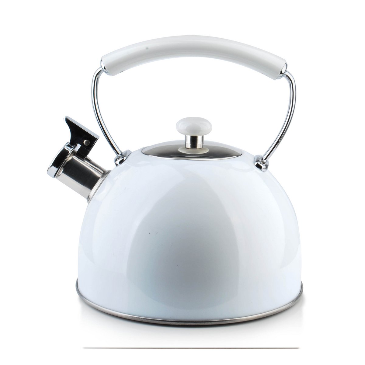White Vintage Wasserkocher I Cookini by MONDEX I Weiße Griffe 2,5 L