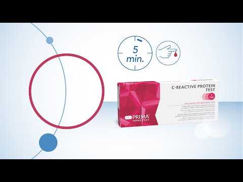 PRIMA | C-Reaktives Protein Home Test | Schneller Selbsttest zum semiquantitativen Nachweis von C-Reaktivem Protein (CRP)