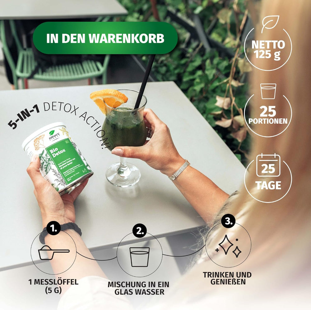 Nature's Finest Bio Detox Mix · Superfood Mixpulver zur Entgiftung des Körpers – Bild 6