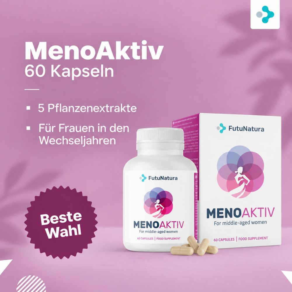 FutuNatura | MenoAktiv zur Kontrolle von Wechseljahrsymptomen - 60 Kapseln