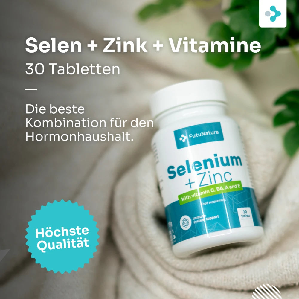 FutuNatura Selen + Zink + Vitamine für deine Abwehrkräfte · 30 Tabletten – Bild 2