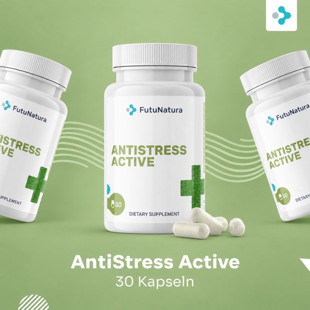 FutuNatura | AntiStress Active - Psychisches Wohlbefinden und Stress - 30 Kapseln