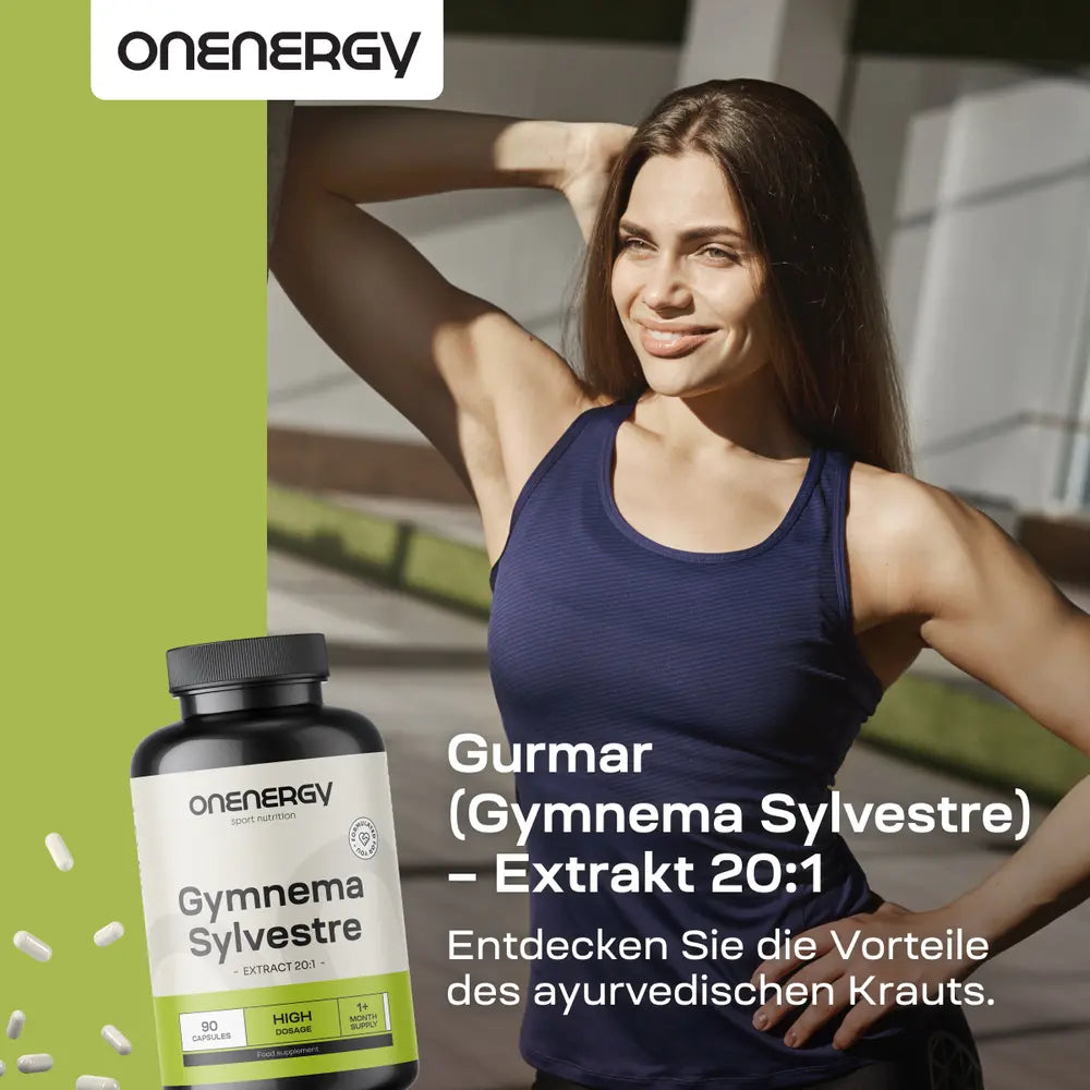 OnEnergy Gurmar (Gymnema Sylvestre) · Extrakt 20:1 · 90 Kapseln – Bild 2