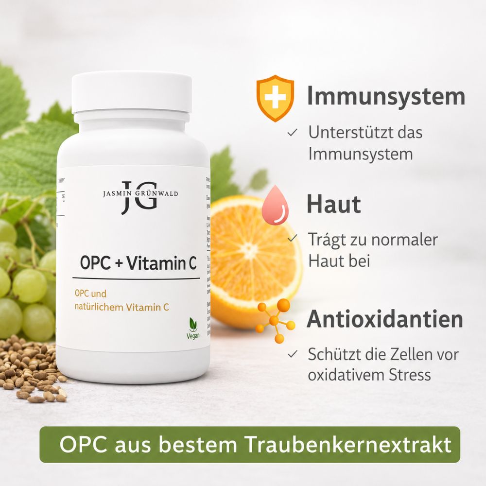 Jasmin Grünwald OPC + Vitamin C - 60 Kapseln