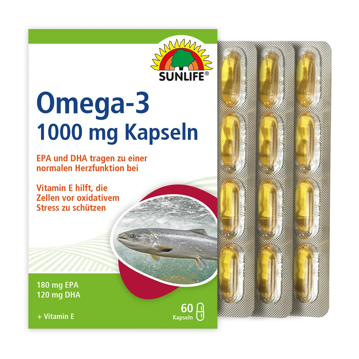 Sunlife Omega-3 1000 mg Kapseln – Bild 2