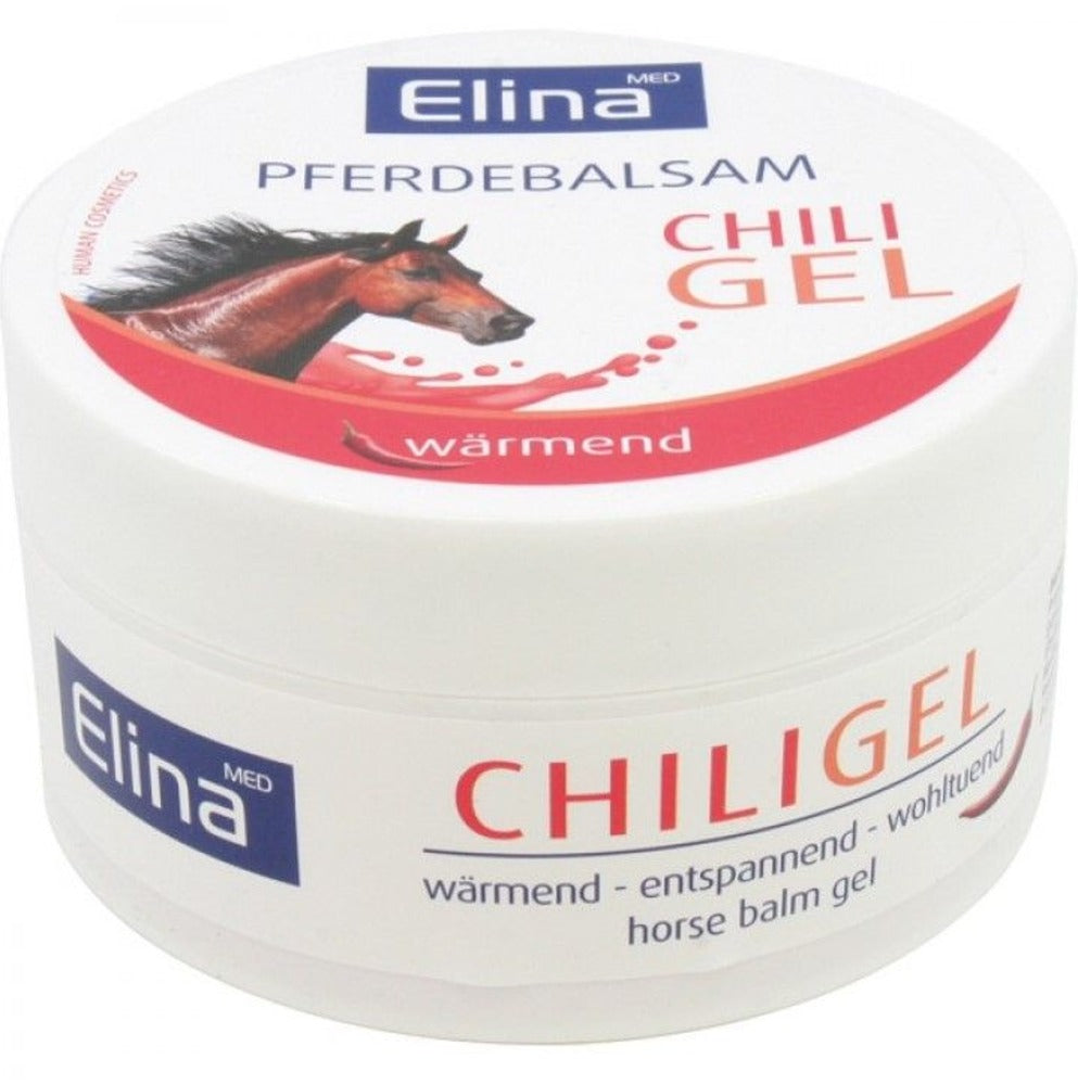 Elina Med Pferdebalsam Chili-Gel · Wärmende Pflege für Muskeln &amp; Gelenke · 150ml