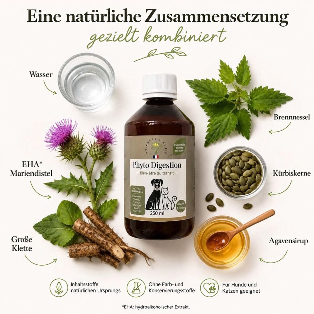 La Phyto d’Anaïs | Phyto Digestion – Für Hunde und Katzen mit empfindlicher Verdauung - 250 ml