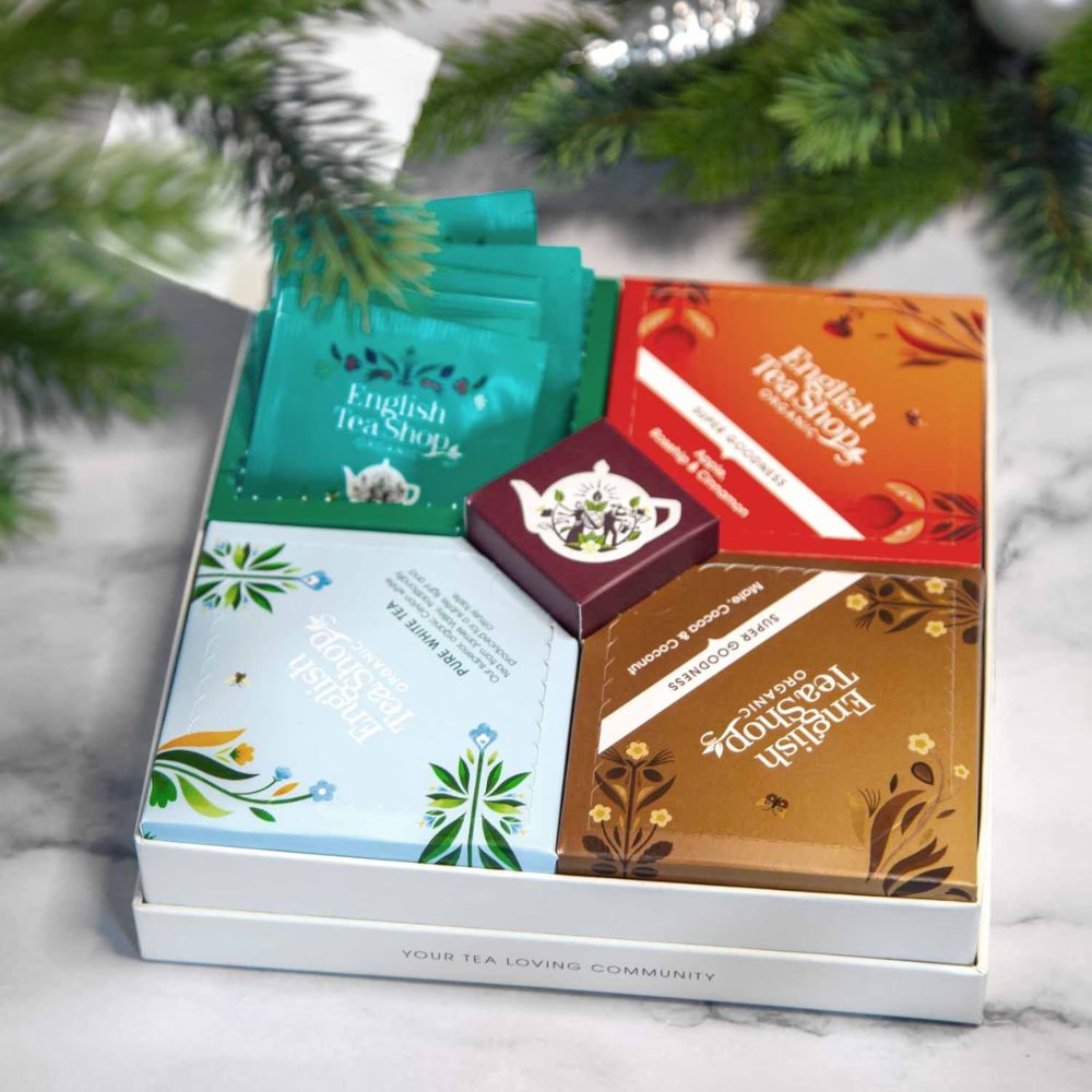 English Tea Shop | Tee Kollektion „Frohe Weihnachten“ – BIO, 4 Sorten, 32 Teebeutel