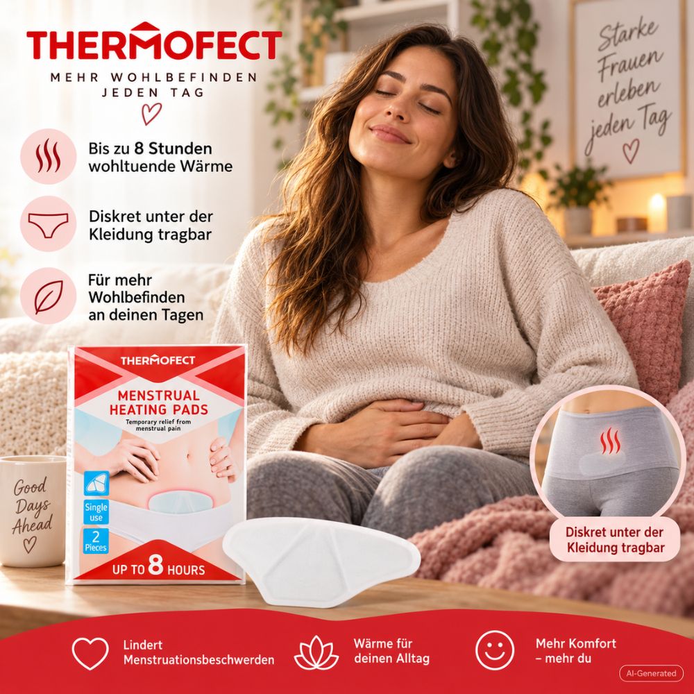 Thermofect | Wärmepads bei Menstruationsbeschwerden - 2 Stück