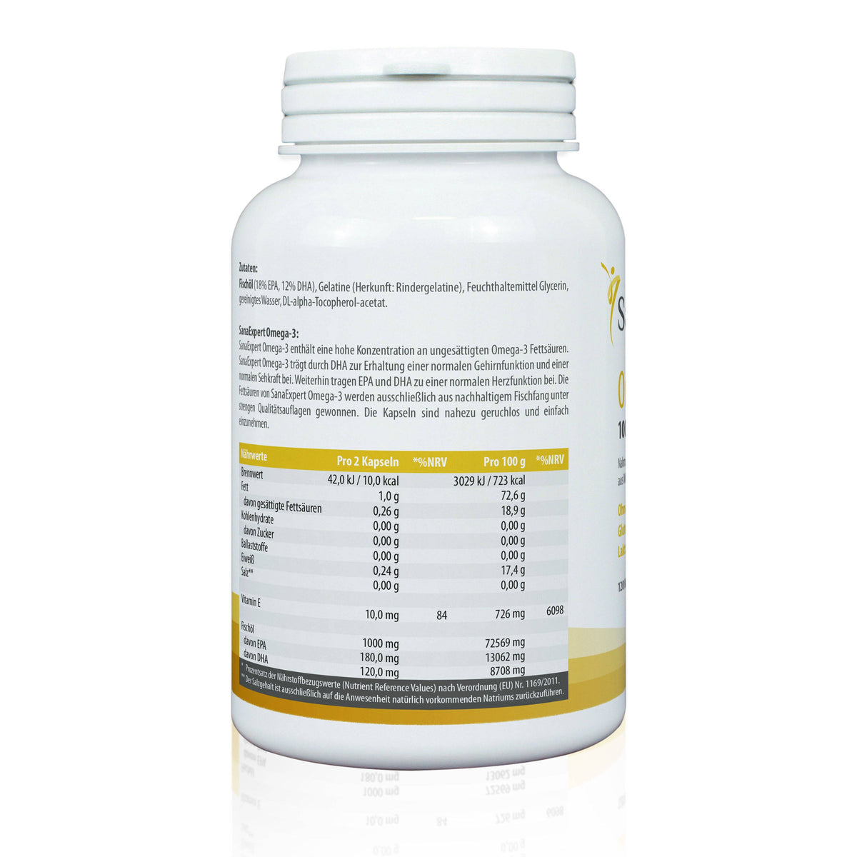 SanaExpert Omega-3 Weichkapseln, 120 Stück – Bild 2